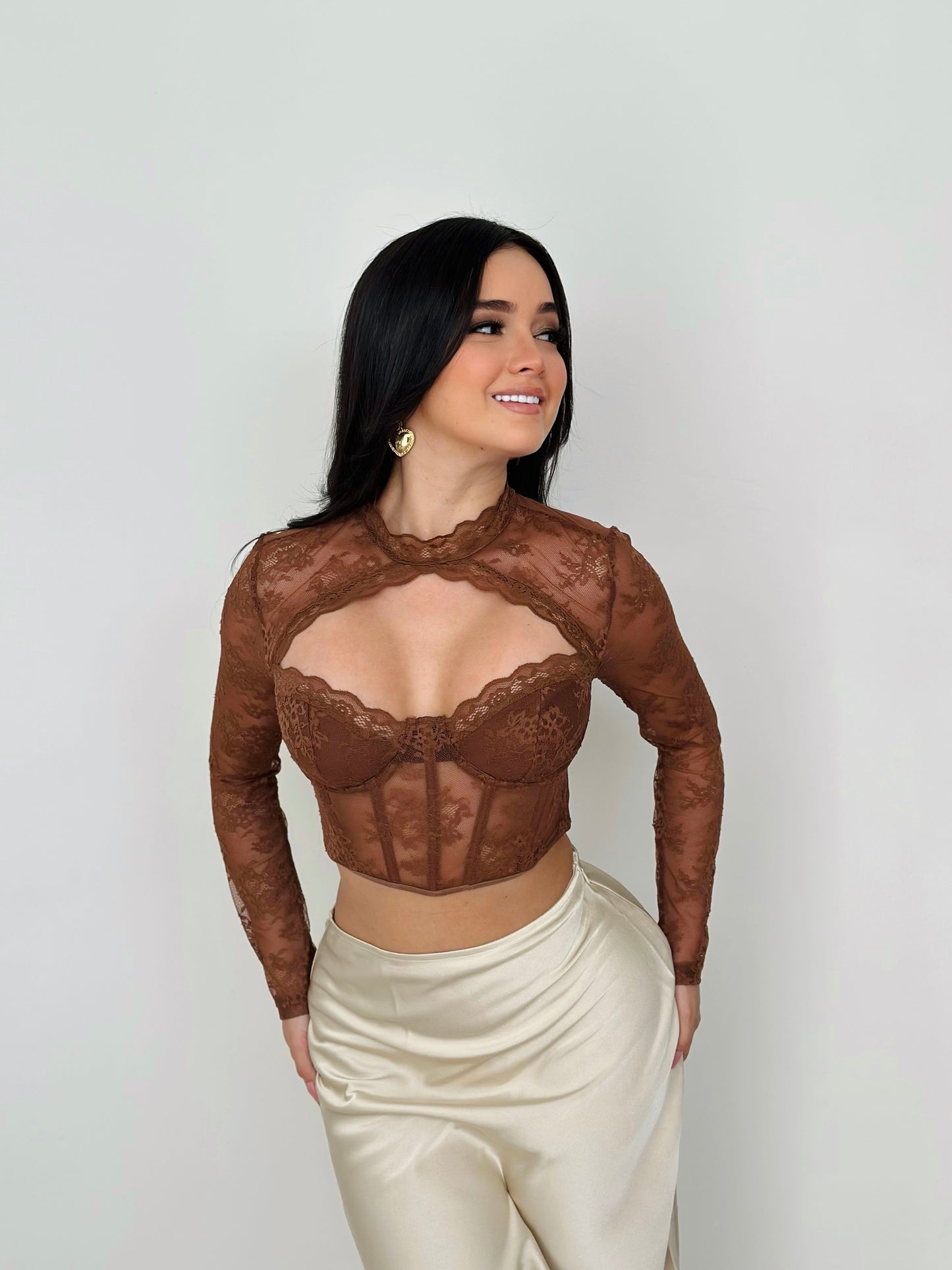 Corset manga larga