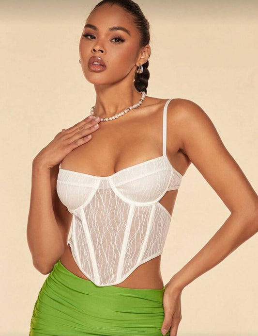 Corset encaje de lineas